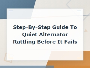 Quiet That Alternator Rattle Before It Fails: a Simple Preventive Guide